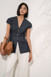 FELICE TOP - DENIM