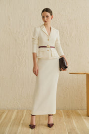 ELISE BLAZER WHITE