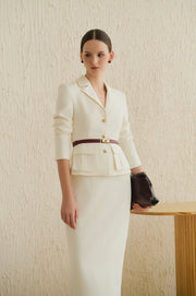 ELISE BLAZER WHITE