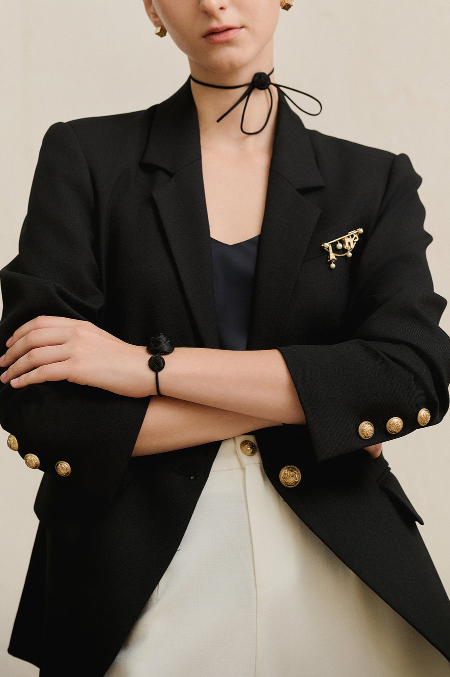 TESS BLAZER BLACK