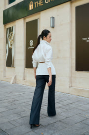 VANESSA TROUSERS BLACK DENIM